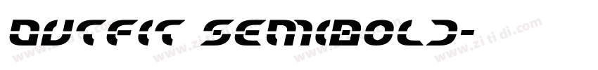 0utfit SemiBold字体转换